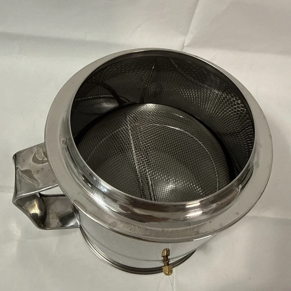 Flour Sifter 8 Cup‎ Stainless Steel Rotary Hand Crank New!